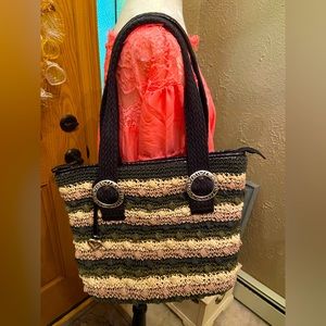 Brighton woven bag.Striped color. Good condition. Minimal wear